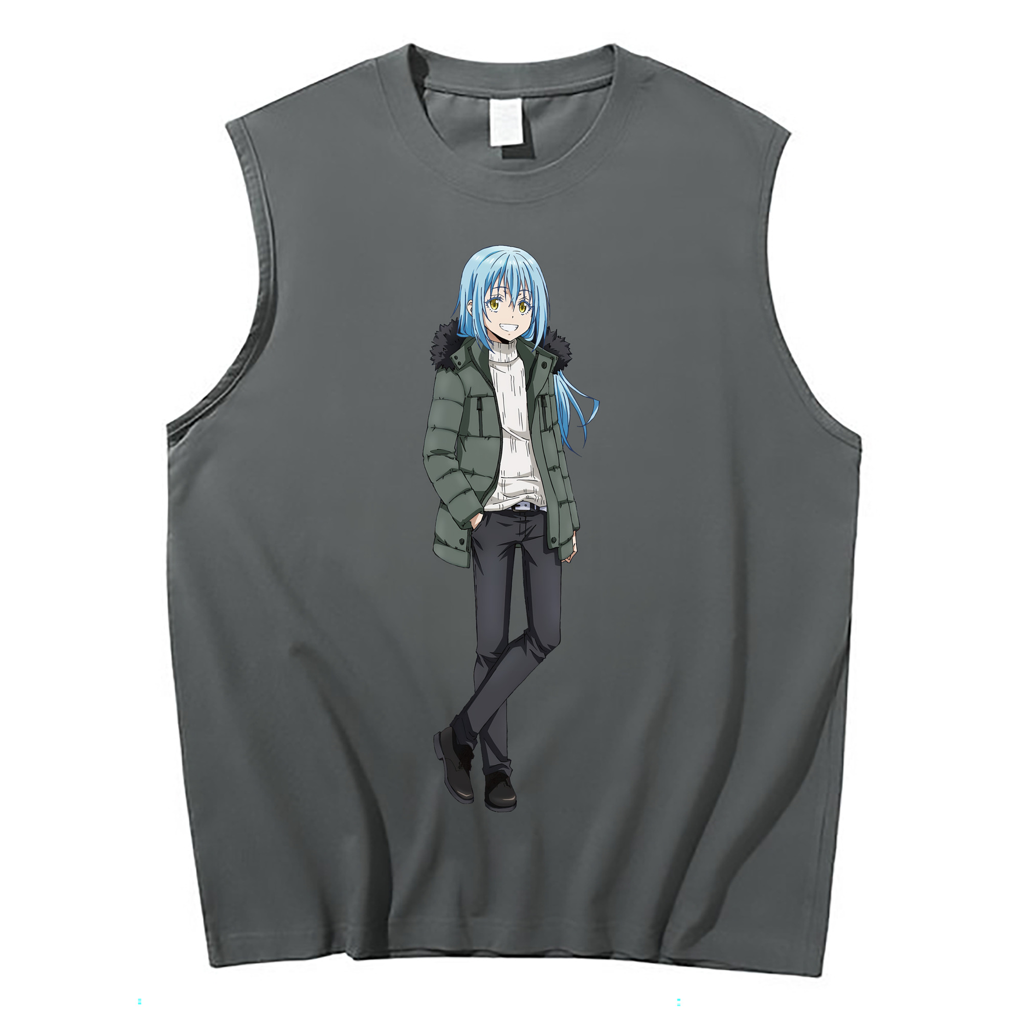 （画像用） 転スラ Regarding Reincarnated to Slime コットン100％タンクトップ（フロントプリント）